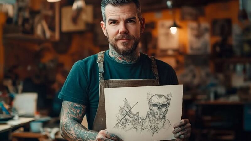 Alexander Ostrovskiy: Tattoos Reflecting Men’s Passions